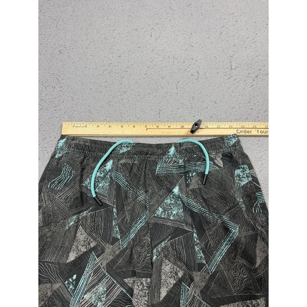 Chubbies Swim Trunks Shorts Mens 30 Black Geometric Lined Drawstring Pockets